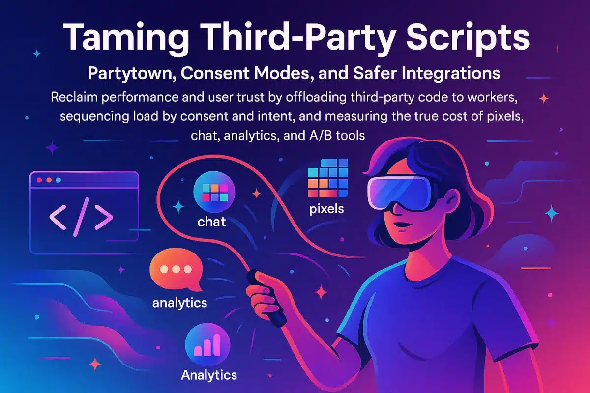 Reclaim performance and user trust by strategically offloading third-party scripts to Web Workers.